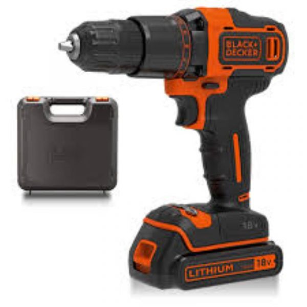 BLACK & DECKER BCD700S1K 18v Combi drill - 10mm keyless chuck